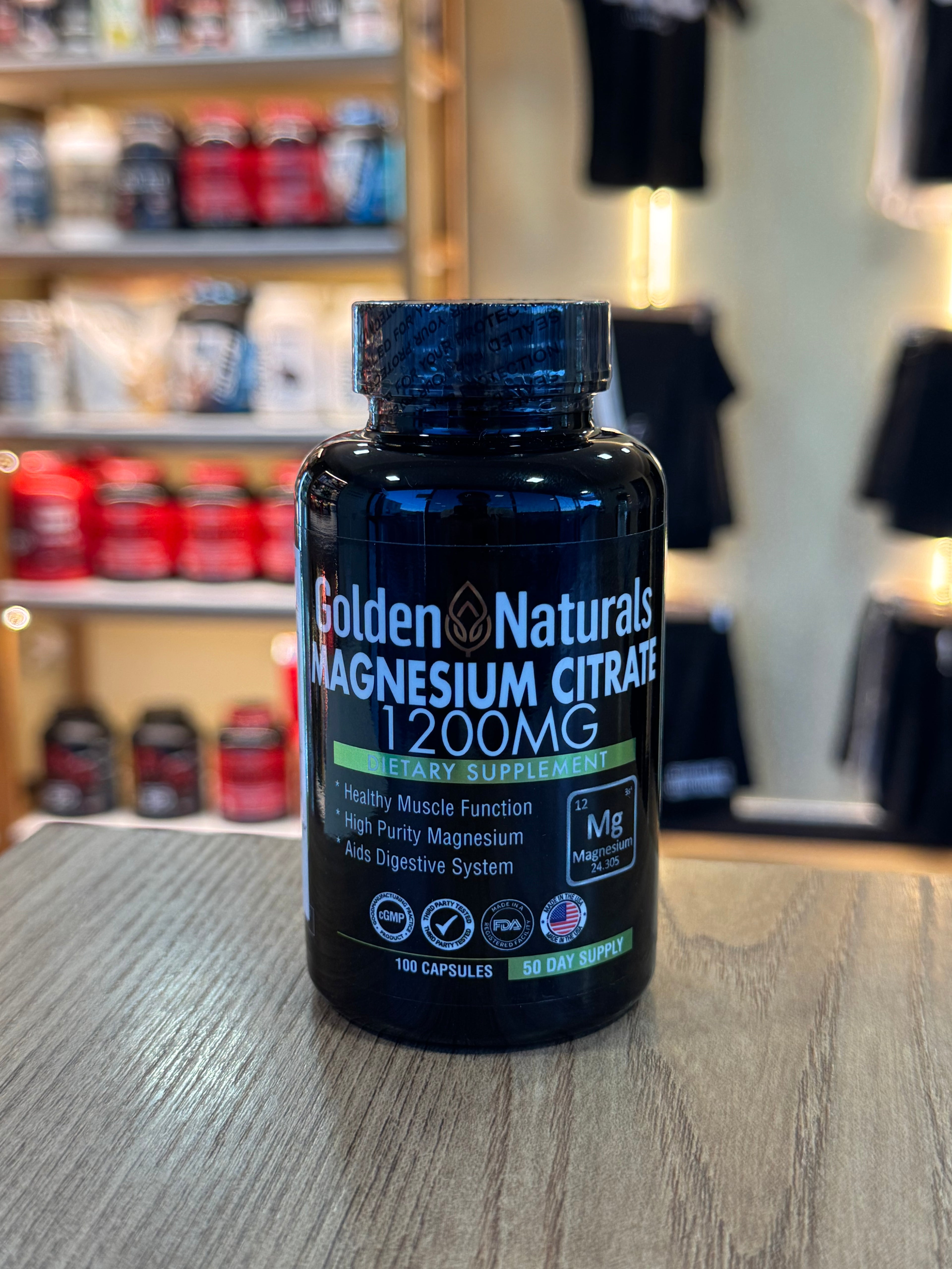 Citrato de Magnesio Golden Naturals