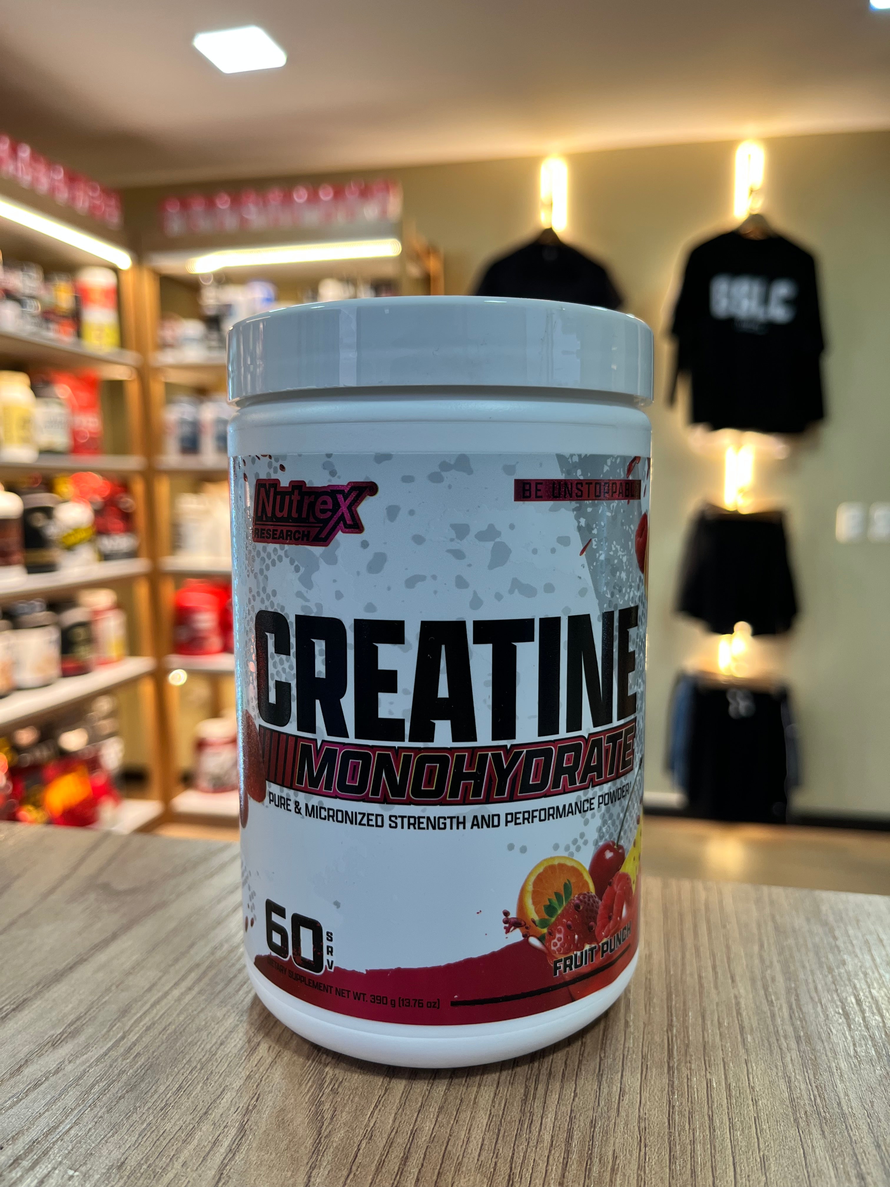 Creatine Monohydrate Nutrex Sabor Ponche de Frutas 390g