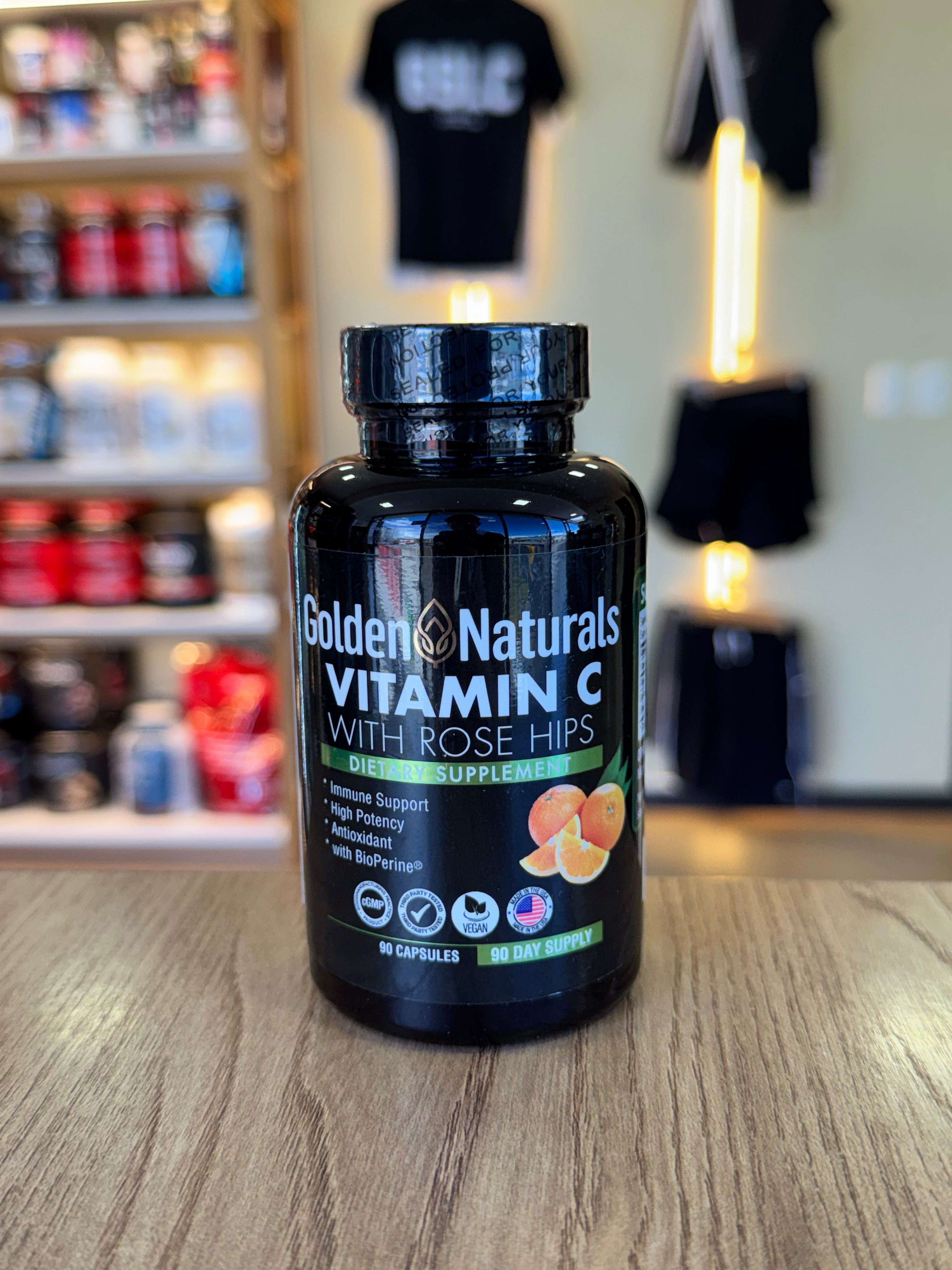 Vitamina C con Rosa Mosqueta Golden Naturals