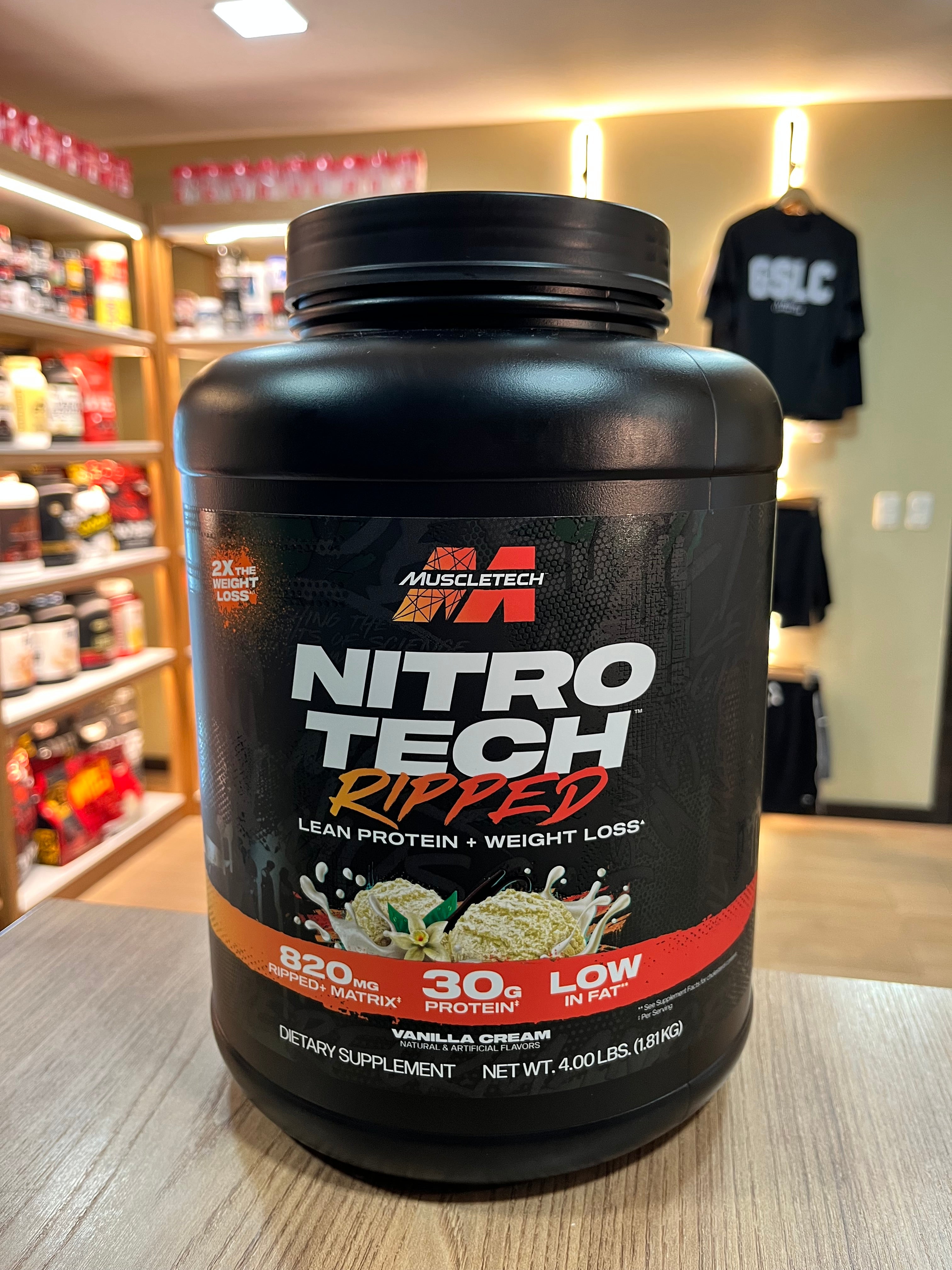 Nitro Tech Ripped MuscleTech 4lb - Proteína para bajar de peso
