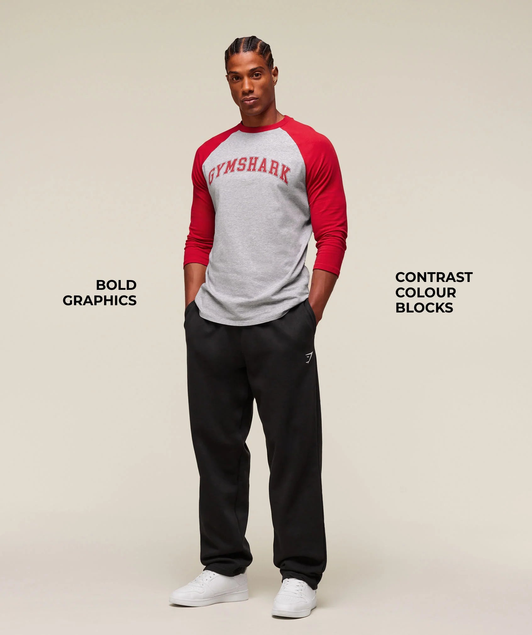 GSLC Raglan 3/4 Sleeve T-Shirt GymShark